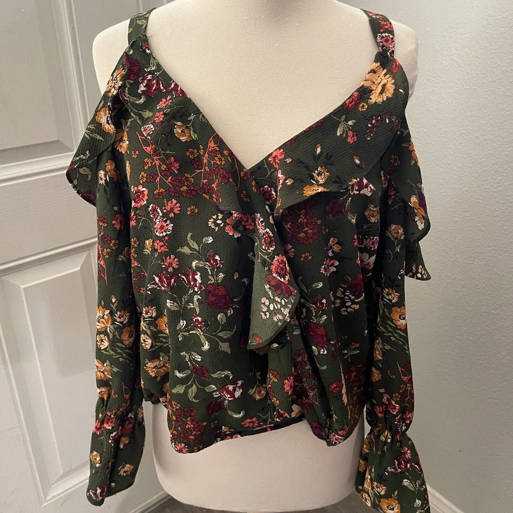 Ruffled Off Shoulder Top